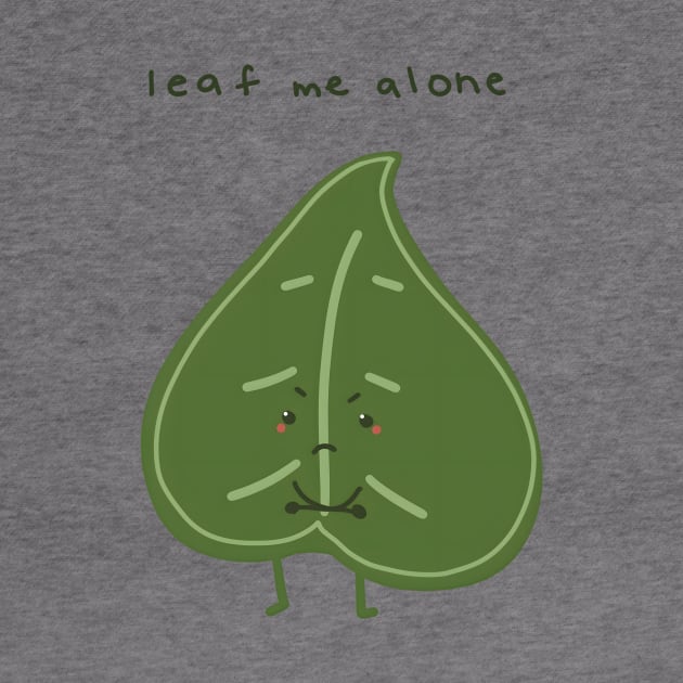 Little Angry Leaf- Leaf Me Alone by DC Bell Design